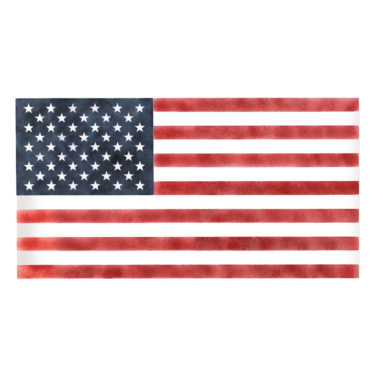 7.5-Inch American Flag Wall Stencil | 3107C by Designer Stencils | Pattern Stencils | Reusable Stencils for Painting | Safe & Reusable Template for Wall Decor | Try This Stencil Instead of a Wallpaper | Easy to Use & Clean